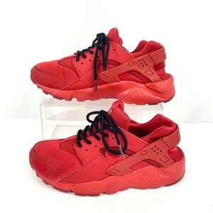 Nike Air Huarache Run Youth 5.5Y Triple Red Tennis Shoes Running Sneakers 654275
